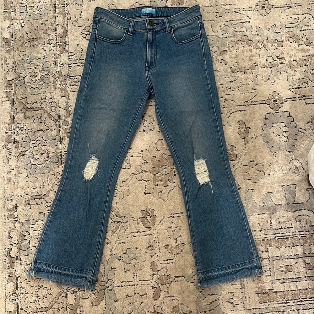 Show Me Your MuMu Jaclyn Mid Rise Flared Jeans, EXCELLENT cond - Picture 6 of 6